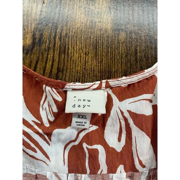 A New Day Tie Neck Sleeveless Floral Print Top, - Picture 4 of 10